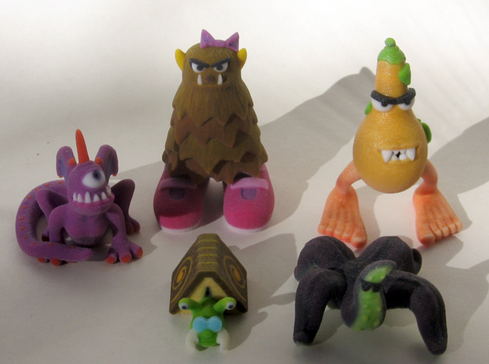 2 Inch Monsters: Batch 01 3d printed