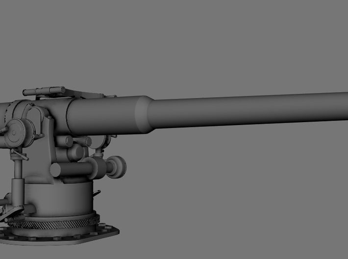 1/32 USN 4 inch 50 (10.2 cm) Sub Deck Gun 3d printed 