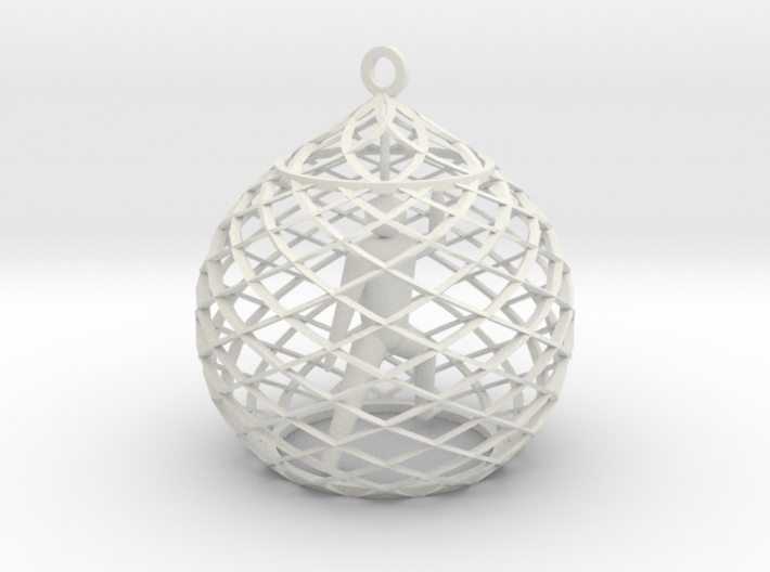 Ornament - Mountain Block 3d printed