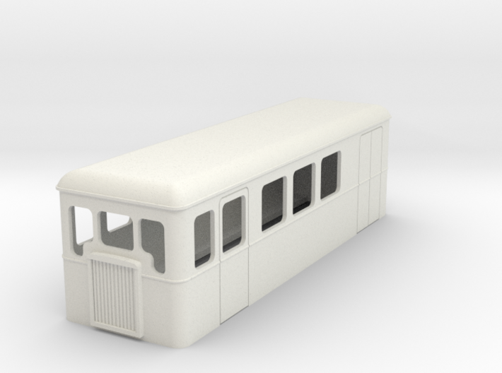 TTn3 single ended railcar with parcel section 3d printed