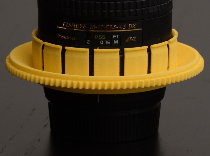 Nauticam Zoom Gear for Tokina AT-X 107 AF DX Fishe 3d printed 