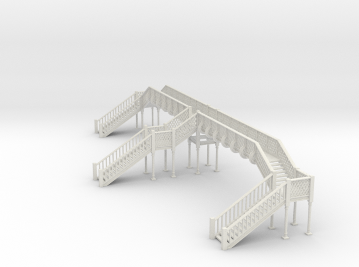 Footbridge Type 4 - OO Scale 3d printed