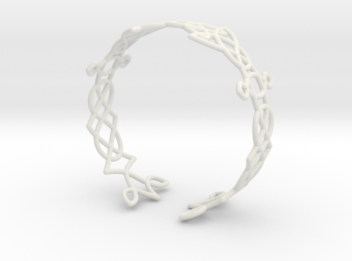 Celtic knots Cuff 3 3d printed