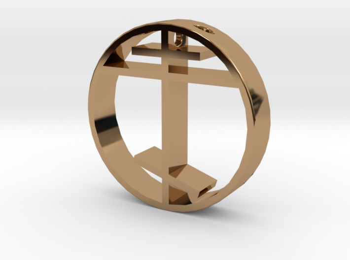 Orthodox cross pendant for men. 3d printed