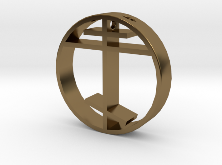 Orthodox cross pendant for men. 3d printed