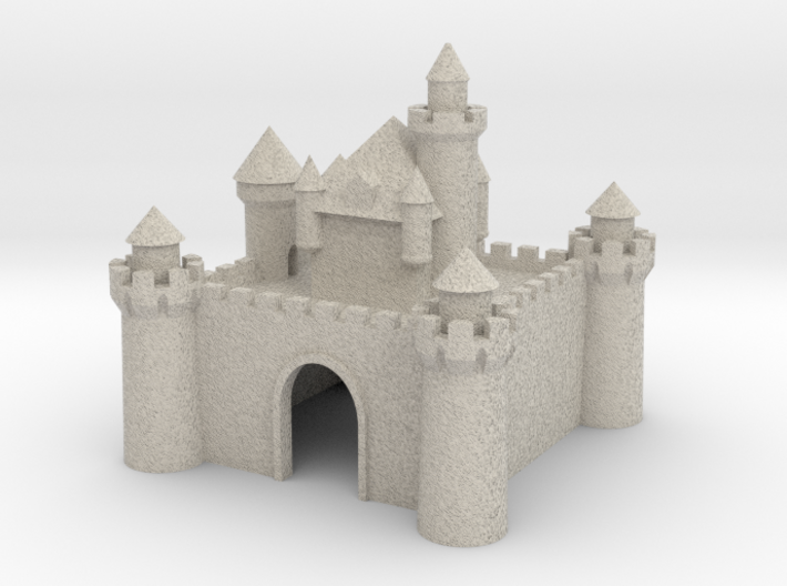 Castle - Ceramic - Z scale 3d printed