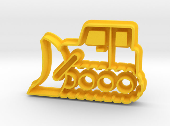Bulldozer Cookie Cutter 3d printed