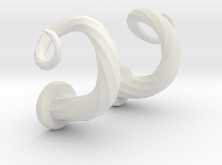 Spiral Cork-Screw Horn Set 3d printed
