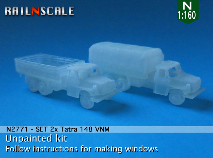 SET 2x Tatra 148 VNM (N 1:160) 3d printed 