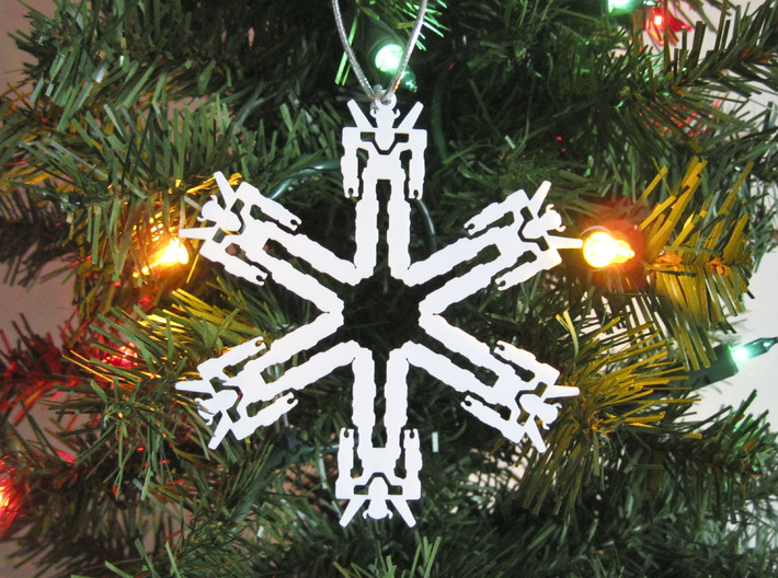 Snowflake Lion Force Ornament 3d printed