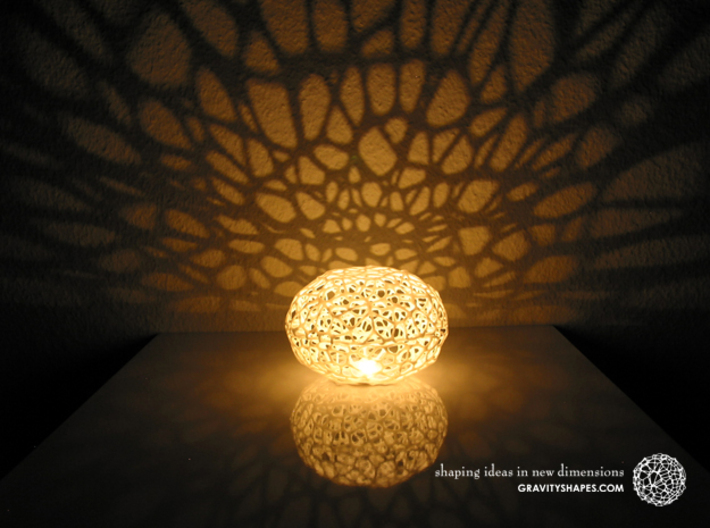 Little Voronoi Pearl Light Lamp No. 2 (8 cm) 3d printed 