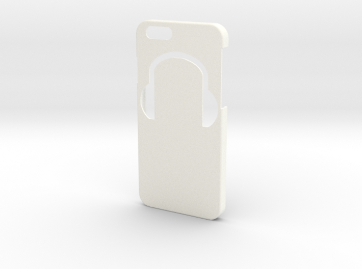 Iphone 6 Case - Name on the back - Headphones 3d printed
