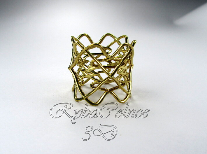 Ring The pattern/ size 6US (16.5mm) 3d printed 