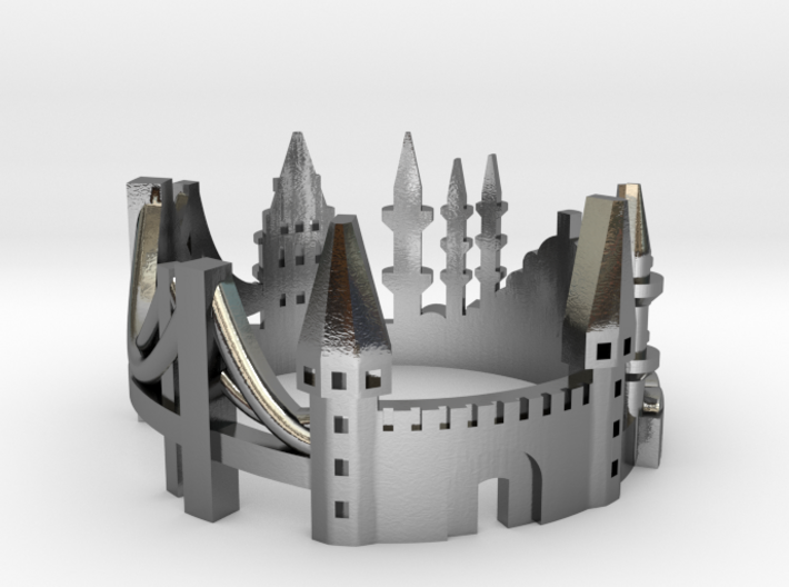 Istanbul Skyline - Cityscape Ring 3d printed