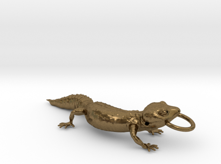 Leopard Gecko Pendant 3d printed 