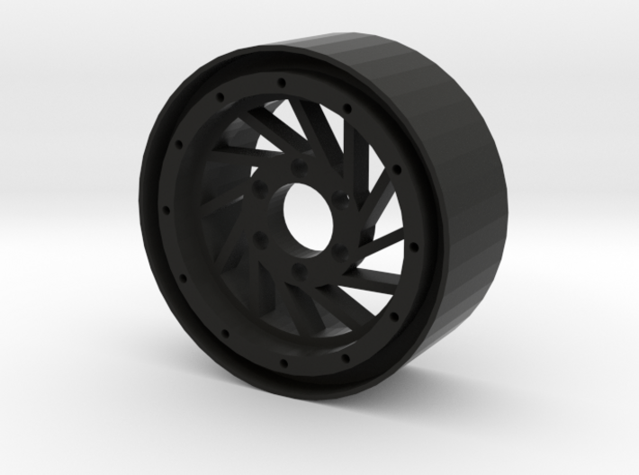 1.9&quot; Hurricane beadlock wheel Right twist 3d printed