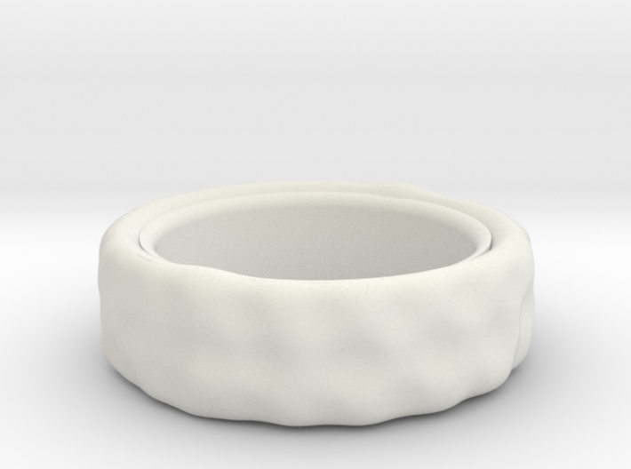 Hammered Ring 21mm 3d printed