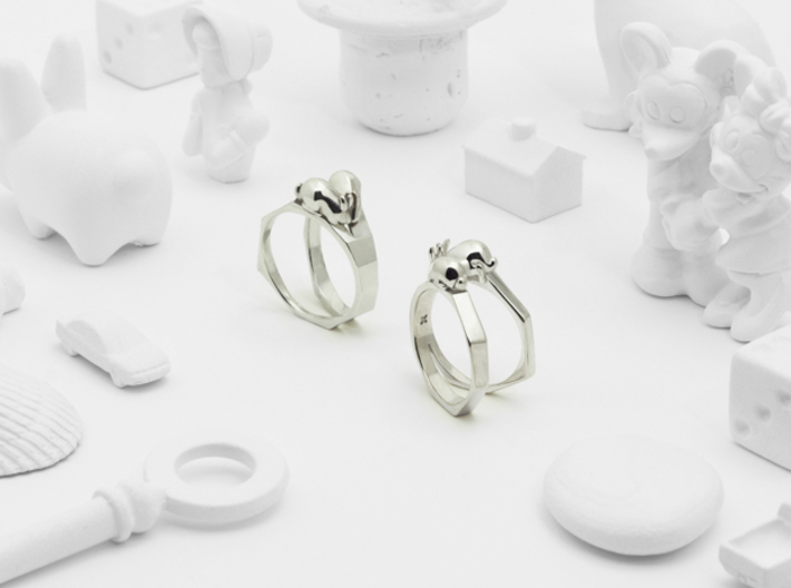 Together Apart Ring 3d printed 