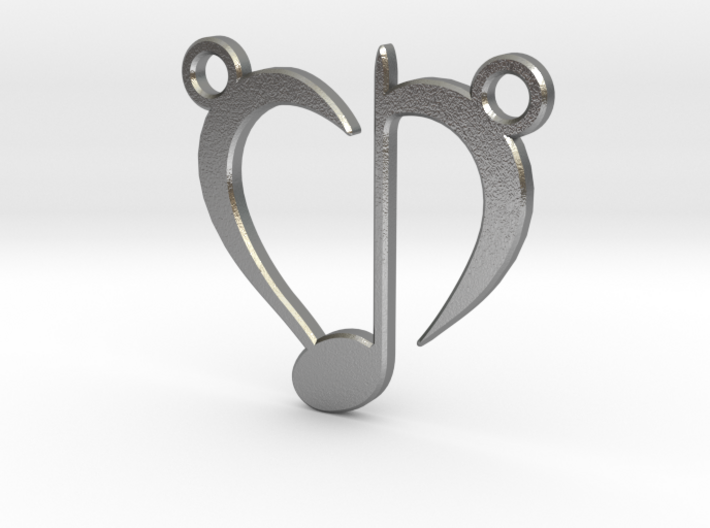 Love Music pendant 3d printed