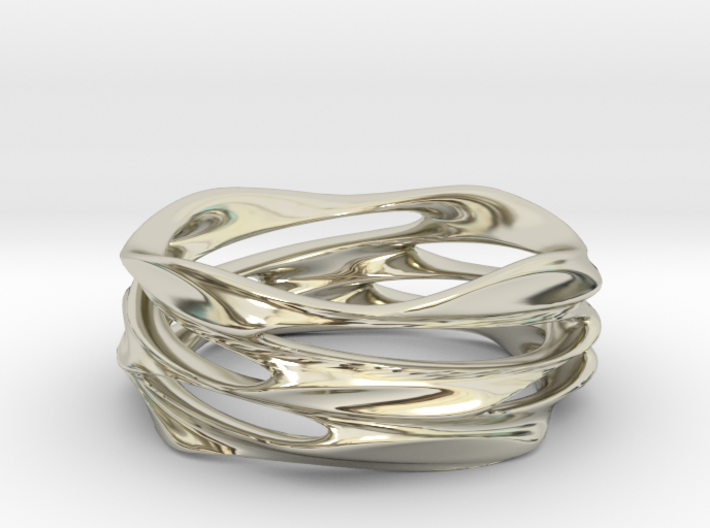 Whirlwind Ring 3d printed
