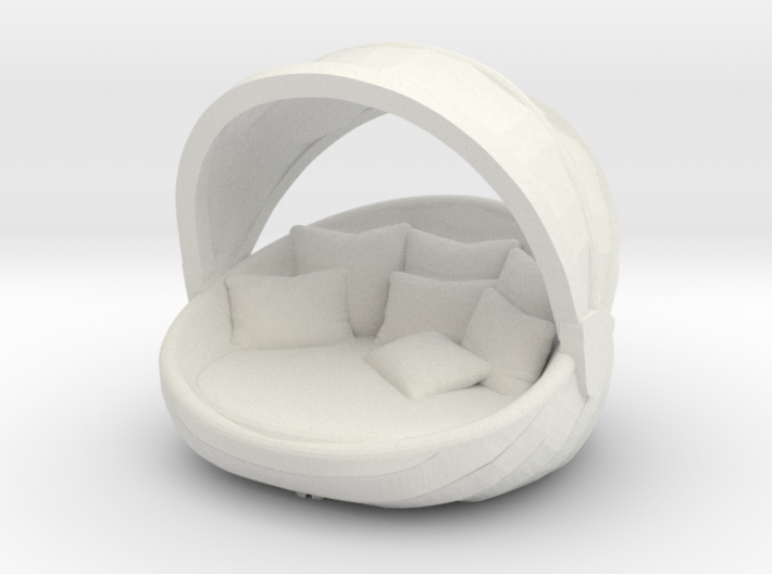 Chaise-lounge - 1/2&quot; Model 3d printed