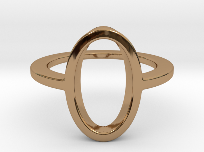 Oval Ring -size 8 3d printed