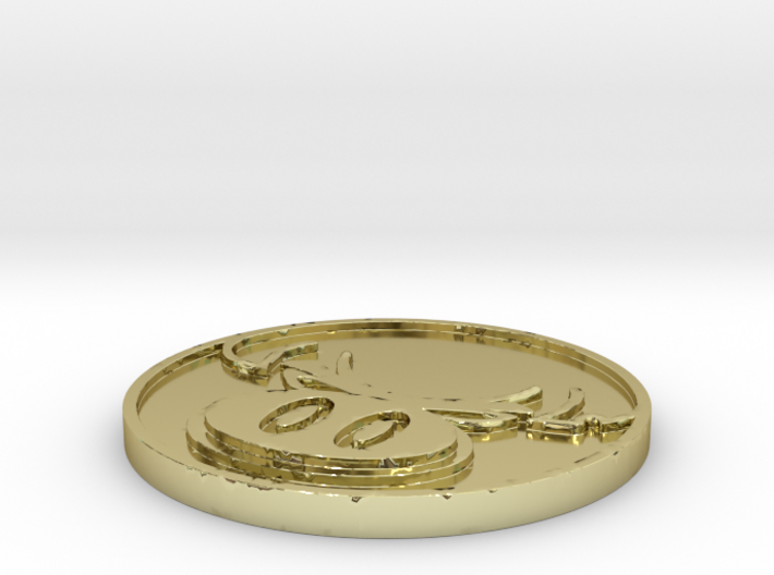 The Hate Project: HATE LOGO COIN 3d printed