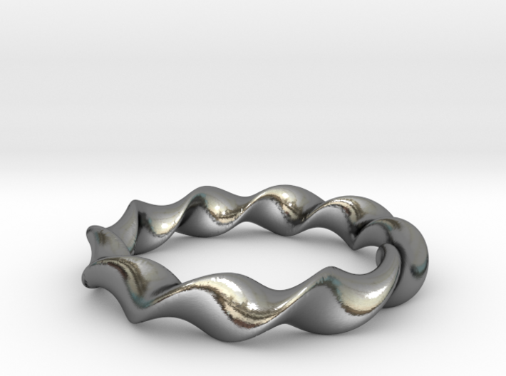 Twist Ring 3d printed 