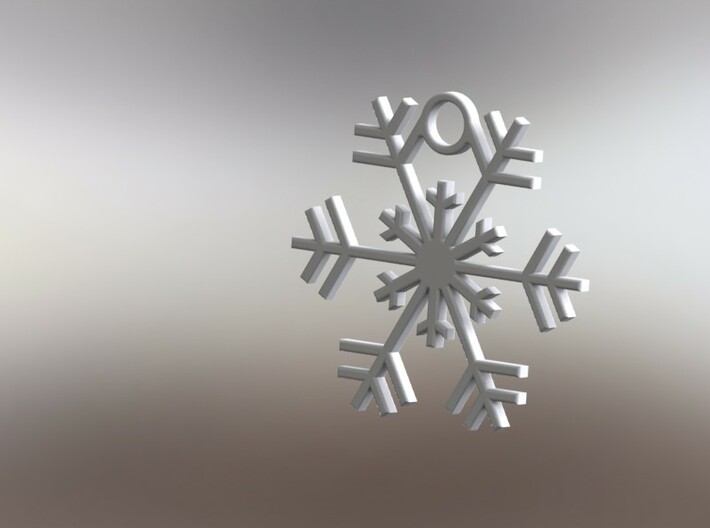 Snowflake 3d printed Christmas Ornament
