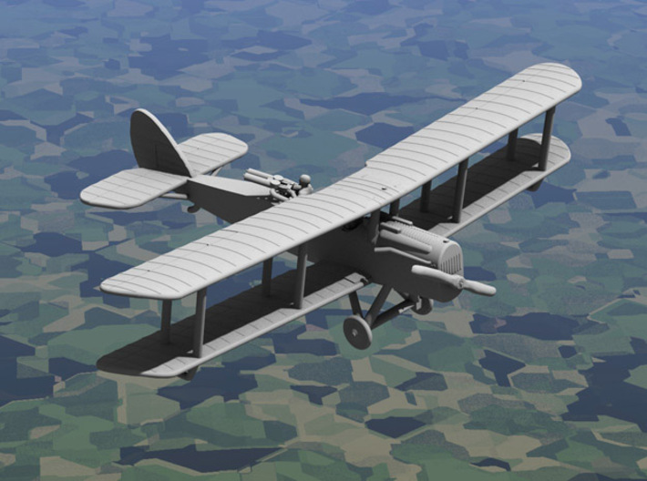 Airco D.H.4 (American, various scales) 3d printed Computer render of 1:144 American DH4