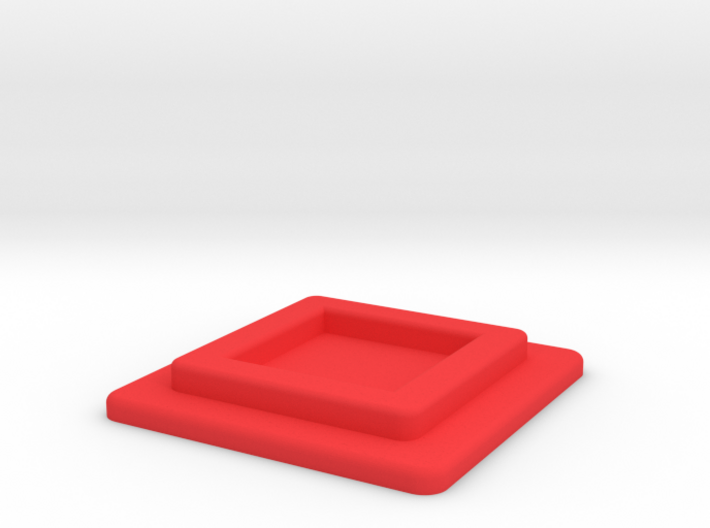 Red replacement tile (Rubik's Blind Cube) 3d printed 