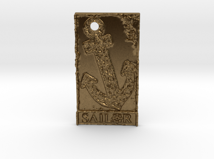 Celtic Anchor Sailor Pendant 1 by Gabrielle 3d printed