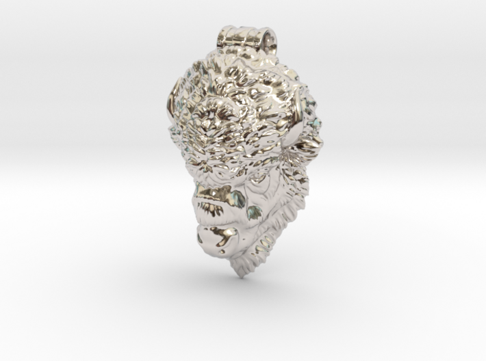 Bison Head pendant 3d printed
