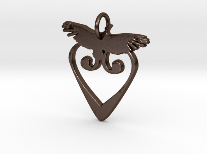 Peace Dove Pendant 3d printed
