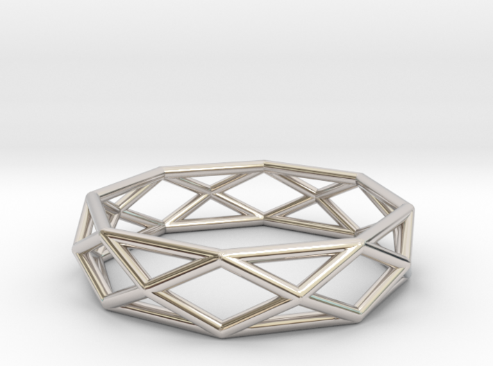 Unique Triangle Ring 3d printed