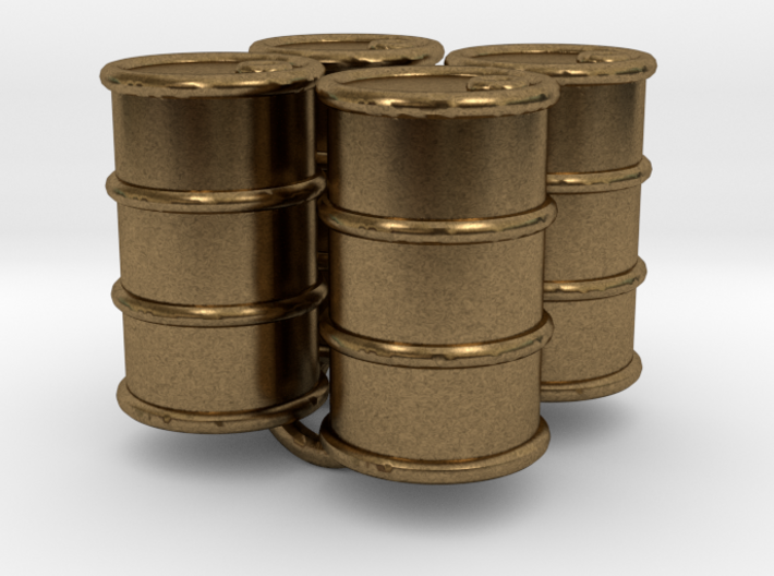 Power Grid Oil Barrels - Set of 4 3d printed