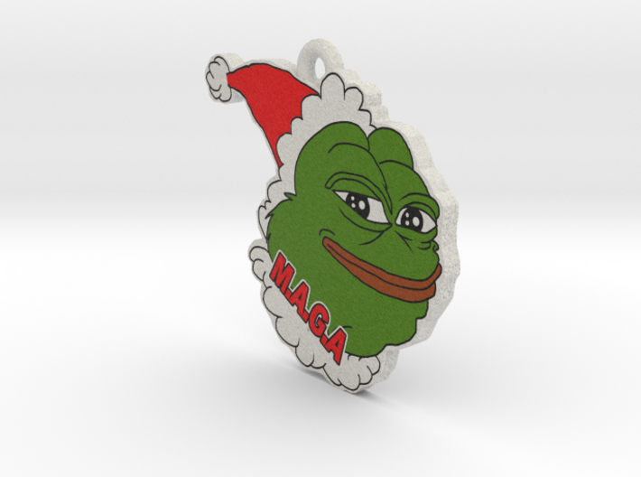 Pepe le frog Trump MAGA ornament 3d printed