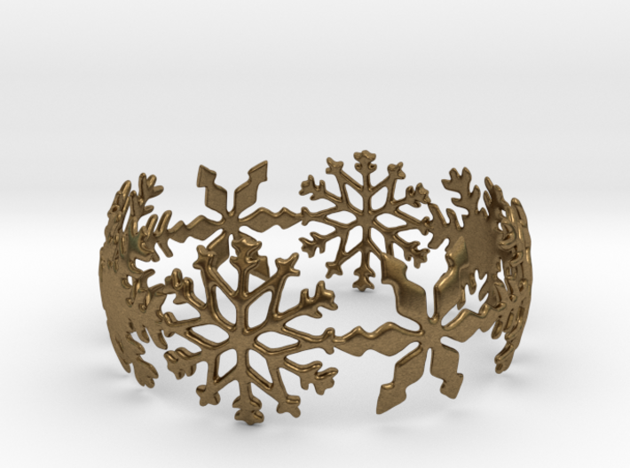 Snowflake Bangle (medium) 3d printed