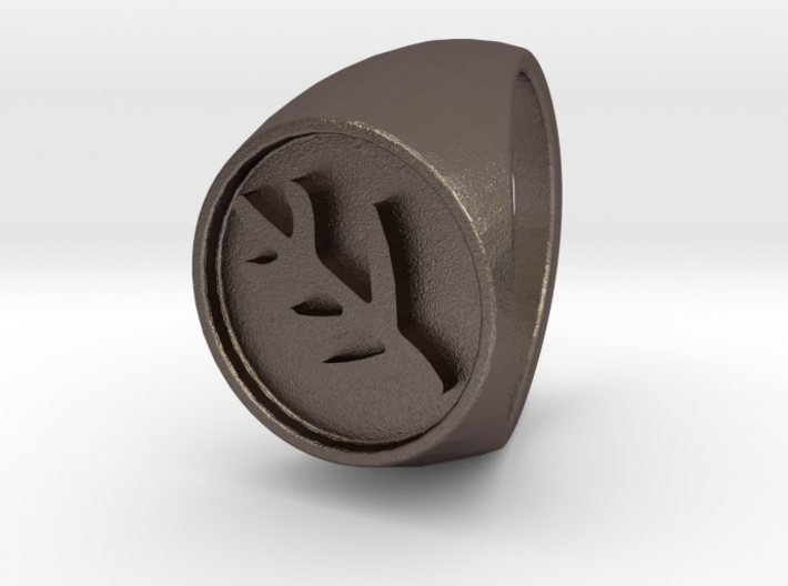 Classic Elder Sign Ring Size 13.5 3d printed