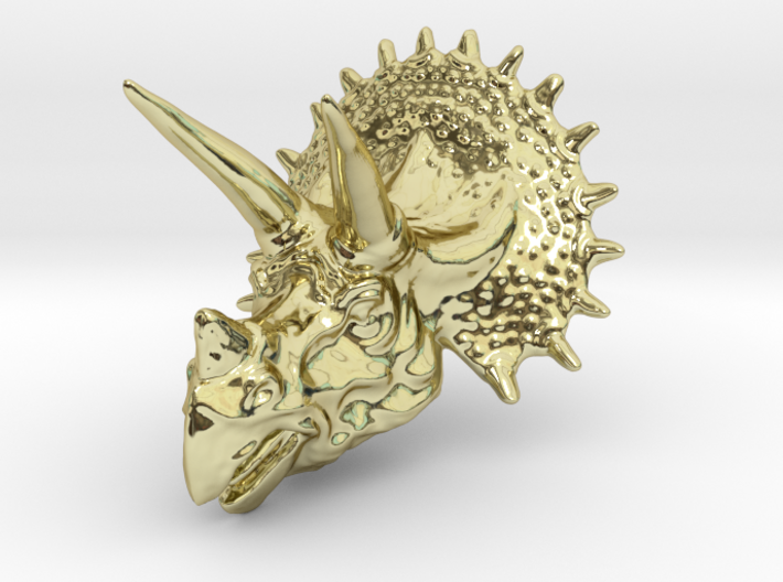 Triceratops Head - Pendant 3d printed