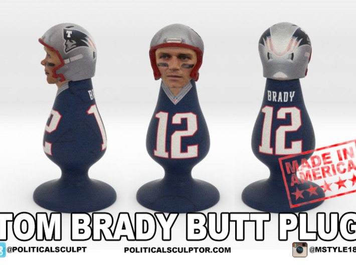 Tom Brady plug 3d printed
