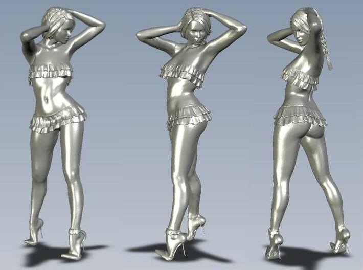 1/50 scale nose-art striptease dancer figure A x 3 3d printed