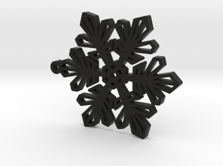 snowflake pendant 3d printed