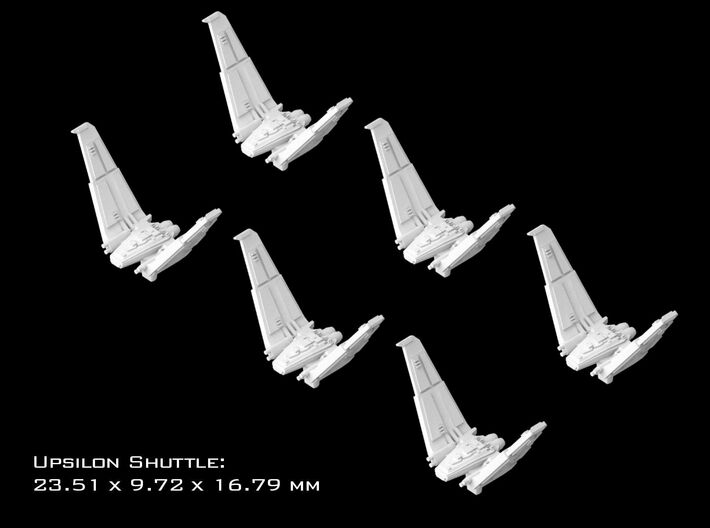 (Armada) 6x Upsilon Shuttle 3d printed