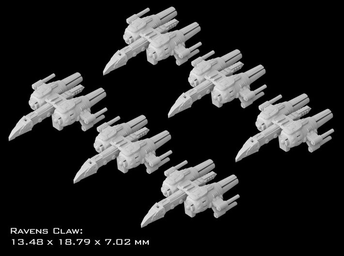 (Armada) 6x Raven's Claw 3d printed