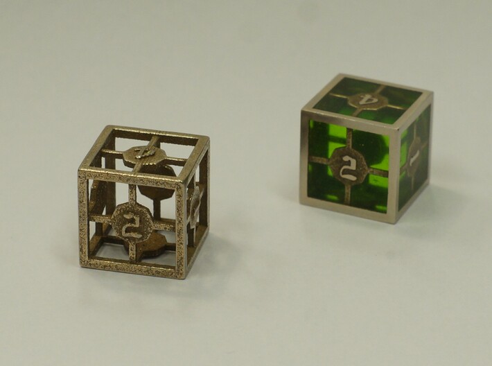 D6 Epoxy Dice 3d printed Epoxy is not printed and has to be added later on by the customer
