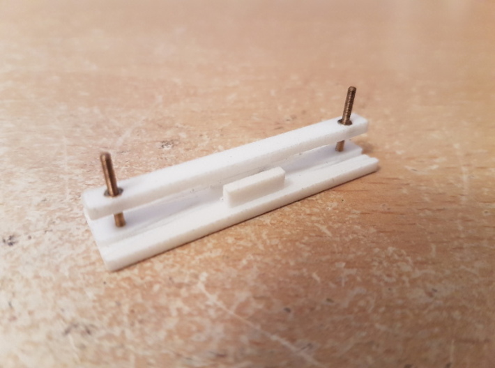 O14 Type 2 Point Frog Rail Cutting Jig 3d printed The assembled jig