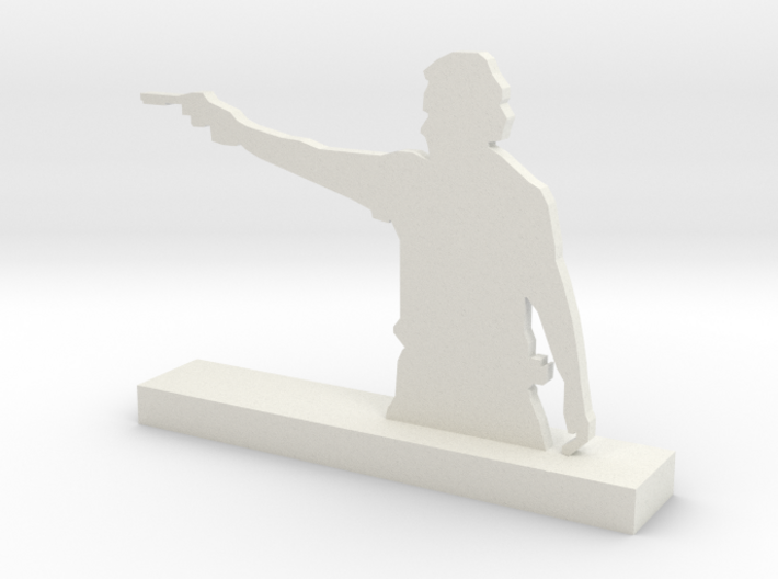 Inspired on 'The Walking dead' Rick Sculpture 3d printed