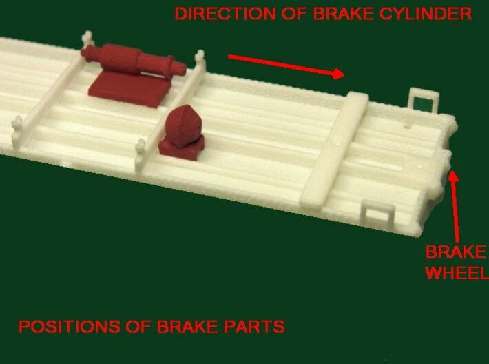  HOn30 25 foot Flatcar with stakes (plus) 3d printed 