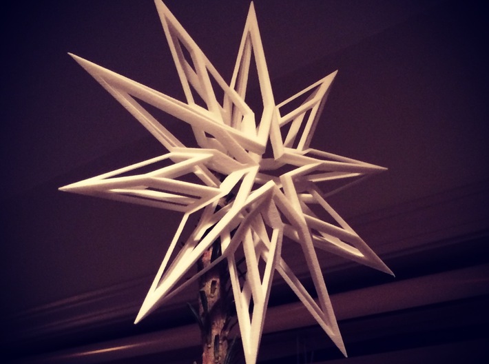 6&quot; Modern Geometric Christmas Tree Star 3d printed